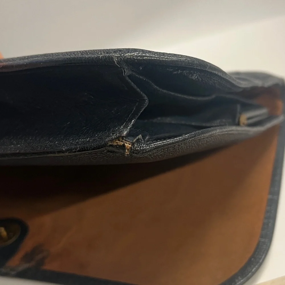 Charcoal Black Pebbled Leather Clutch Bag with Back Hand Strap